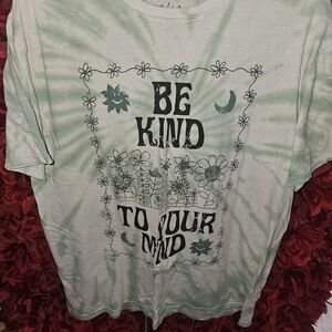 PS/LA Green Tie-Dye Graphic T-Shirt Size O/S